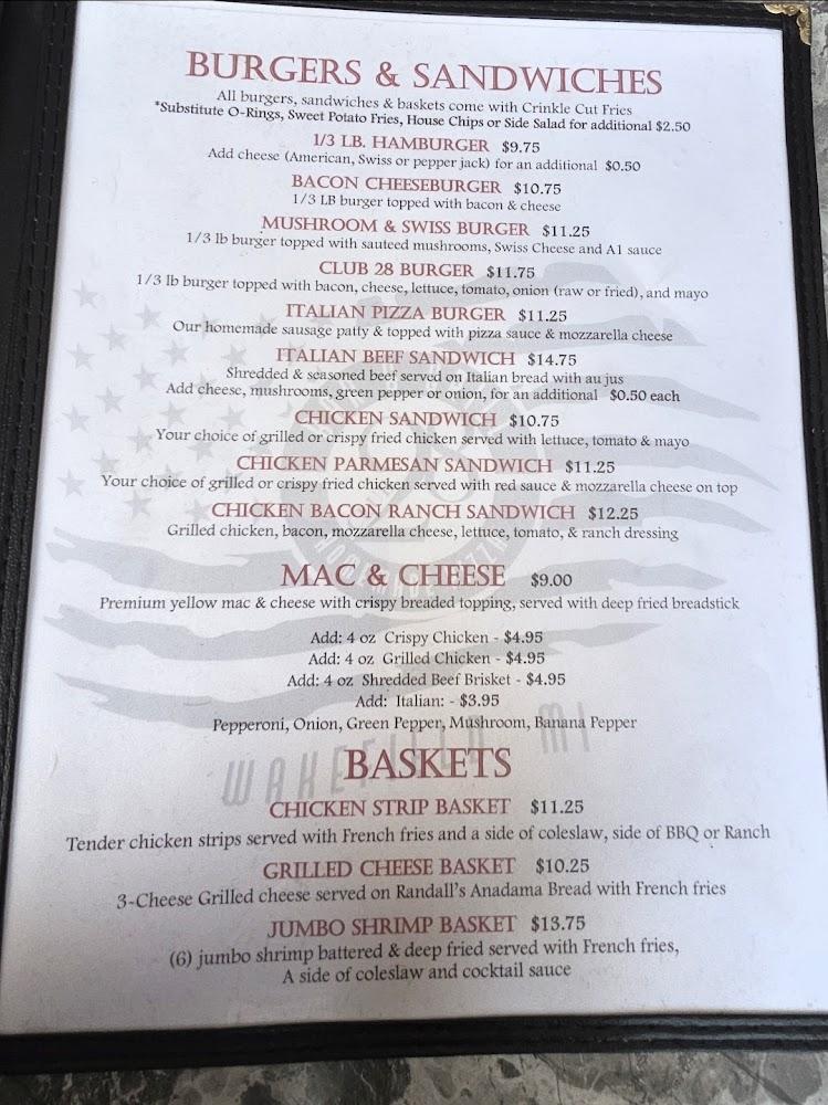 Club 28 Menu image 2